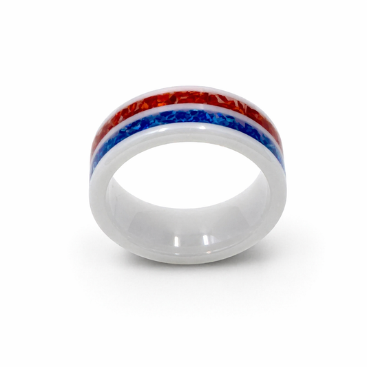 America 250 Ring – Red, White & Blue (8mm)